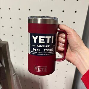 NWT Yeti 24oz Rambler Mug Harvest Red